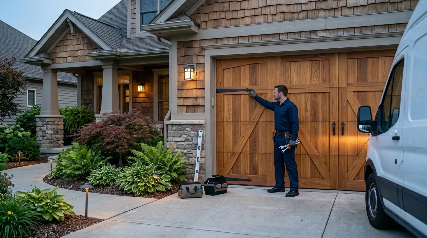 Garage door service call in Lone Tree, CO